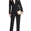 Women's 2 Piece Suit Notched Lapel One Button Slim Fit Business Office Work Tuxedo Blazer Pants Set