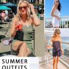 Womens Summer Jumpsuits Casual Loose Sleeveless Off Shoulder Elastic Waist Romper Loungewear Two Piece Outfits