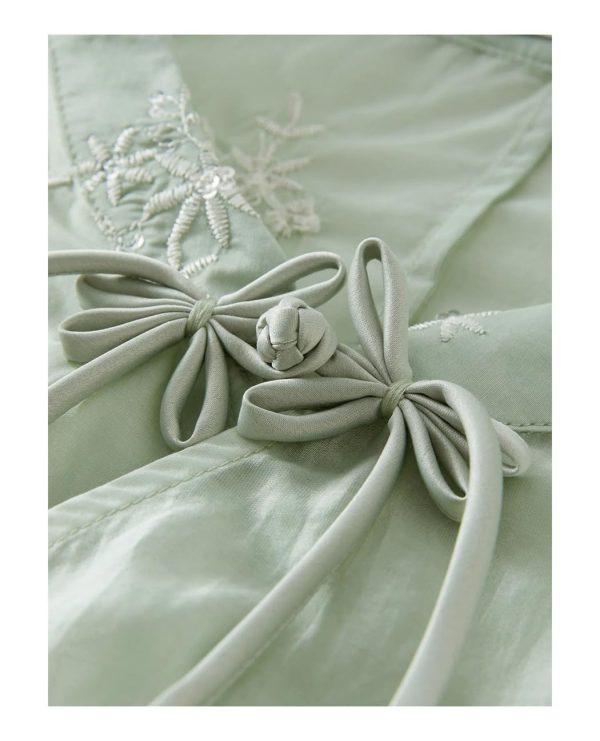 Women's Chinese Style 2 Piece Outfit Stand Collar Sleeveless Top and Skirt Set Summer Oriental Fashion Suit