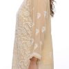 Hand Embroidered Indian Chikankari Georgette Kurti Kurta with Slip for Women A90397