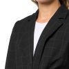 Women's Blazer with Leather Waist Belt