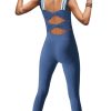 Womens One Piece Workout Jumpsuits Athletic Summer Outfits Yoga Leggings Romper Bodycon Gym Bodysuits