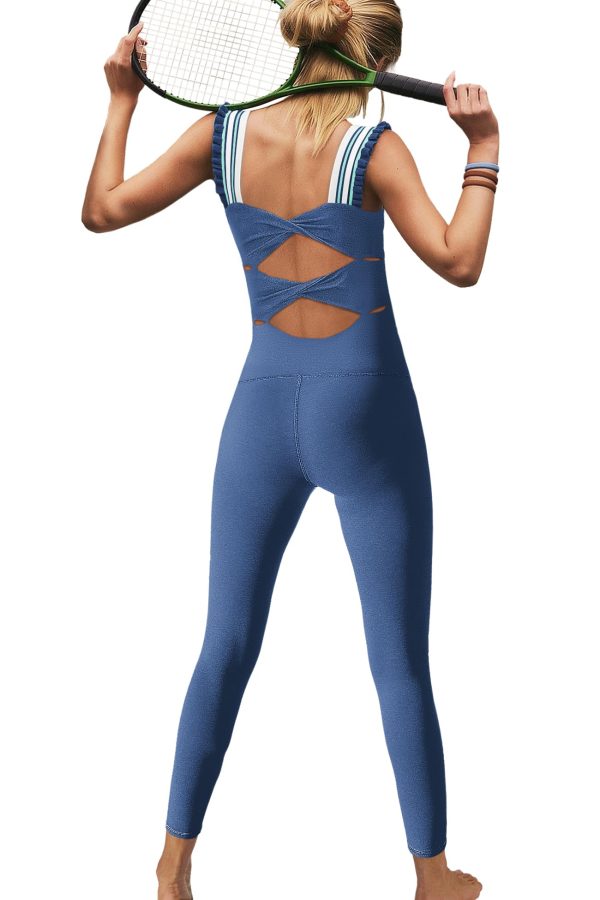 Womens One Piece Workout Jumpsuits Athletic Summer Outfits Yoga Leggings Romper Bodycon Gym Bodysuits