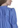 Women's Short Sleeve Ruffle Neck Button Front Shirt
