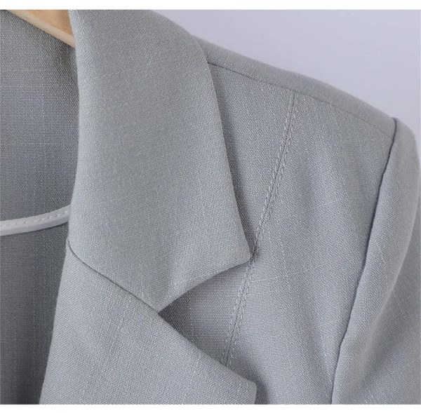 Women's Spring Summer Slim Half Sleeve Casual Jacket Lady Office Jacket Tops