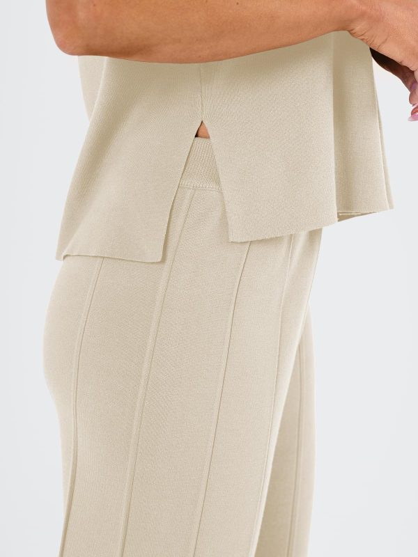 2 Piece Sets for Women Summer Vacation 2025 Lounge Outfits Matching Two Pcs Spring Knit Tracksuits Sweat Suits