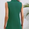 Women's Sleeveless Blazer Vest Casual Button Front Lightweight Jacket Summer Work Office Suit Vest Blazer