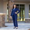 Women's 2 Buttons Business Blazer Pant Suit Set for Work