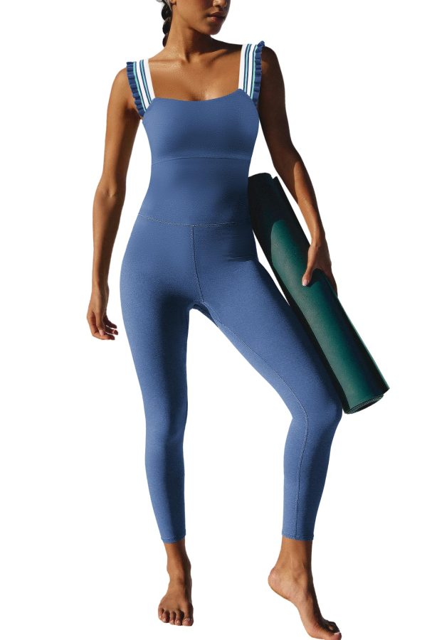 Womens One Piece Workout Jumpsuits Athletic Summer Outfits Yoga Leggings Romper Bodycon Gym Bodysuits