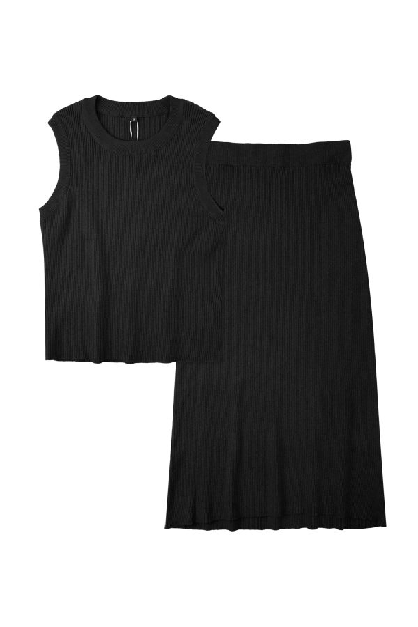 71epjtTQ7cL.jpg Women's Two Piece Sets 2025 Bodycon Dresses Summer Outfits Tank Top and Midi Skirt Suits Sweater