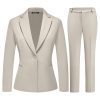 Women's Business Suits for Work Professional 2 Piece Slim Fit Outfits for Women