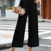Wide Leg Pants for Women Work Business Casual High Waisted Dressy Pants Flowy Trousers Office