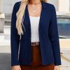 Women's Long Sleeve Casual Blazer Work Office Bussiness Jacket with Pocket