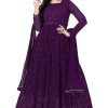 Women's Georgette Embroidery Salwar Suit Anarkali Kurta Set with Dupatta