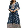 Women's Georgette Embroidery Crop Top with Flared Palazzo and Shrug Set