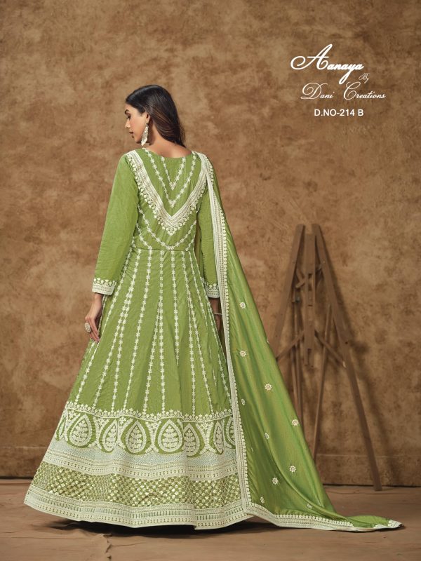 Indian Pakistani Ramazan Special Designer Dress Ready to Wear Long Anarkali Gown Suits