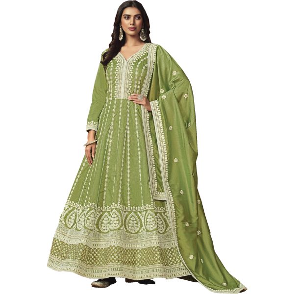 Indian Pakistani Ramazan Special Designer Dress Ready to Wear Long Anarkali Gown Suits