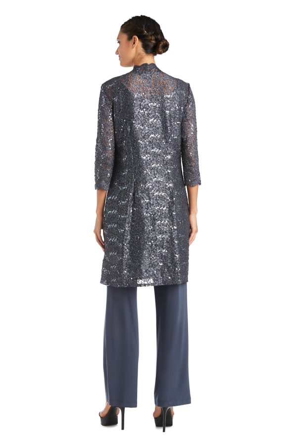 Women's Scallop Lace Duster Pant Set