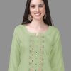 Women's Cotton Embroidery Salwar Suit Set Kurta Pant with Dupatta Kurta Set for Women