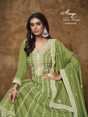 Indian Pakistani Ramazan Special Designer Dress Ready to Wear Long Anarkali Gown Suits