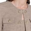 Women's Crop Stretch Texture Long Sleeve Jacket